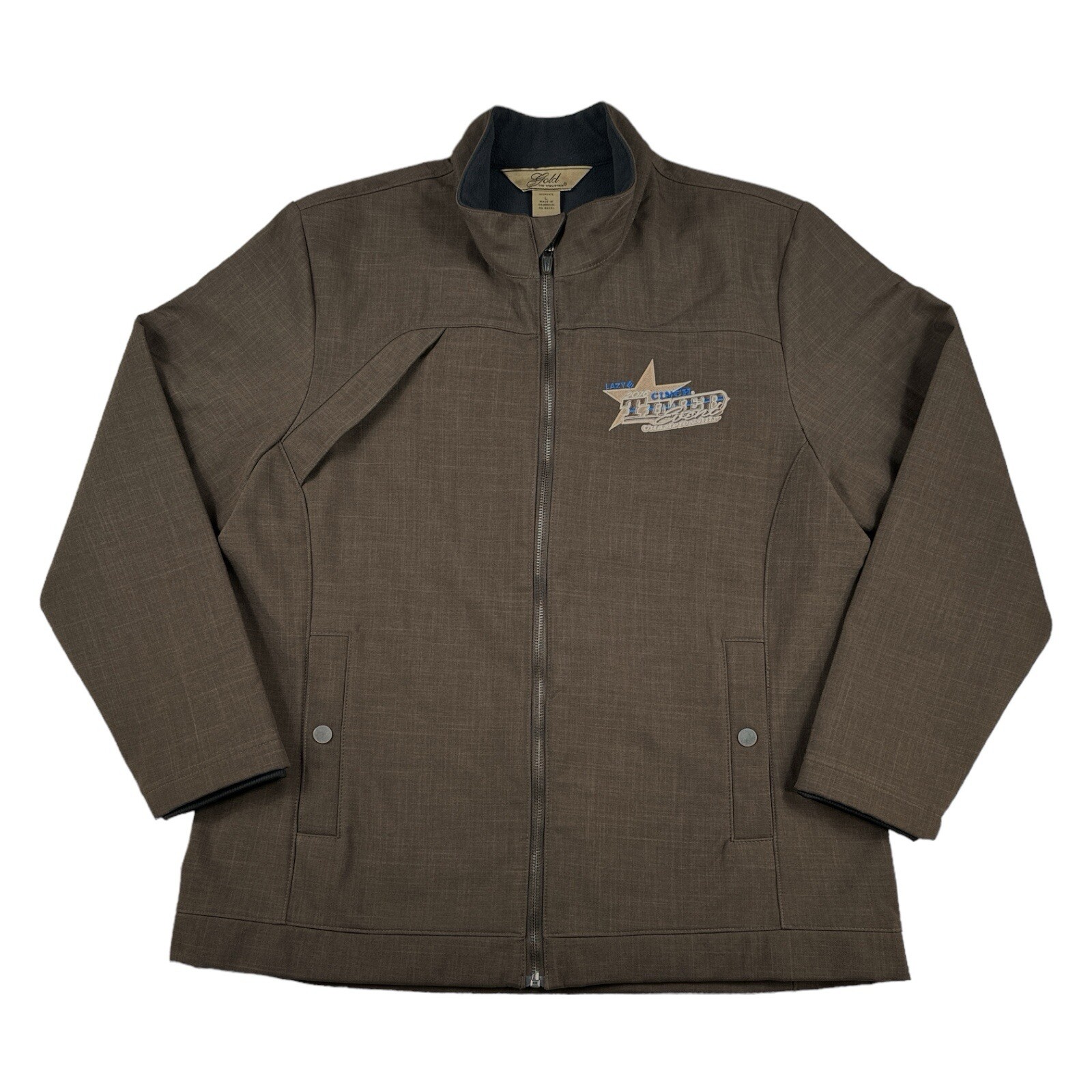 Chaqueta de rodeo Cinch Timed Event Championship para mujer grande 2016 cuerda cremallera completa