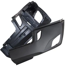 QSC Left Inner Outer Bumper Set w/ Fog Hole for Freightliner Cascadia 2018+