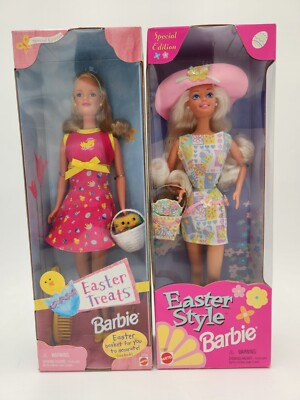 Mattel Special Edition EASTER STYLE Barbie & EASTER TREATS Barbie Doll NEW NRFB