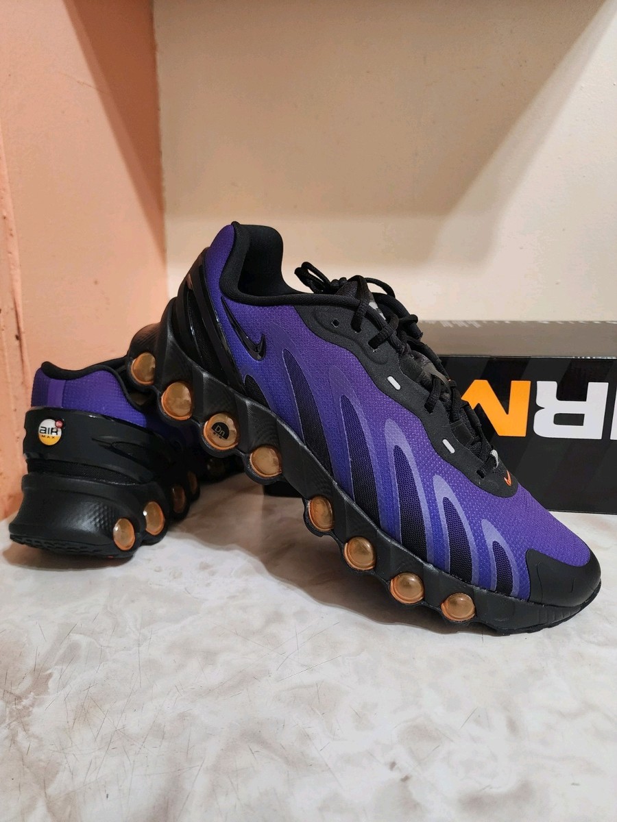 Men's Size 10 Nike Air Max DN8 Total Black Fierce Purple Sneakers