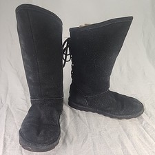 Boots BEARPAW 1955W-Phylly Suede Laced-Back Winter W/NeverWet Technology SZ 8