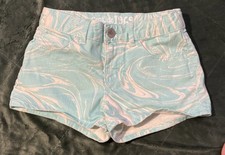 Gap Kids 1969 Shorts Girls Size 10 Regular Shortie Denim Turquoise
