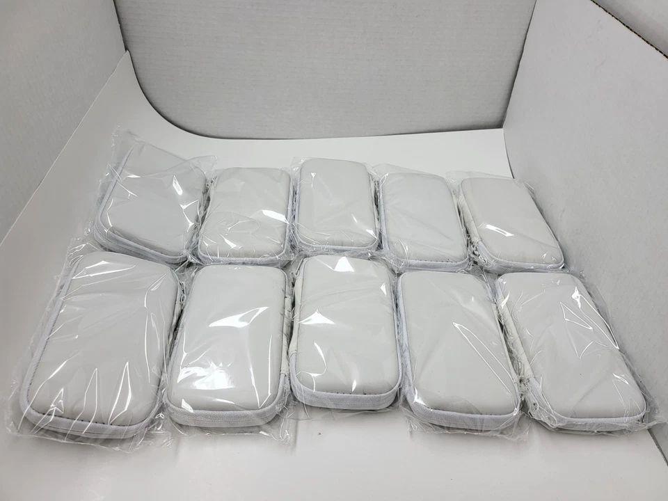 10X WHOLESALE LOT of NEW White Hard Travel Bag Carrying Cases for PSP GO - Image 2 of 4