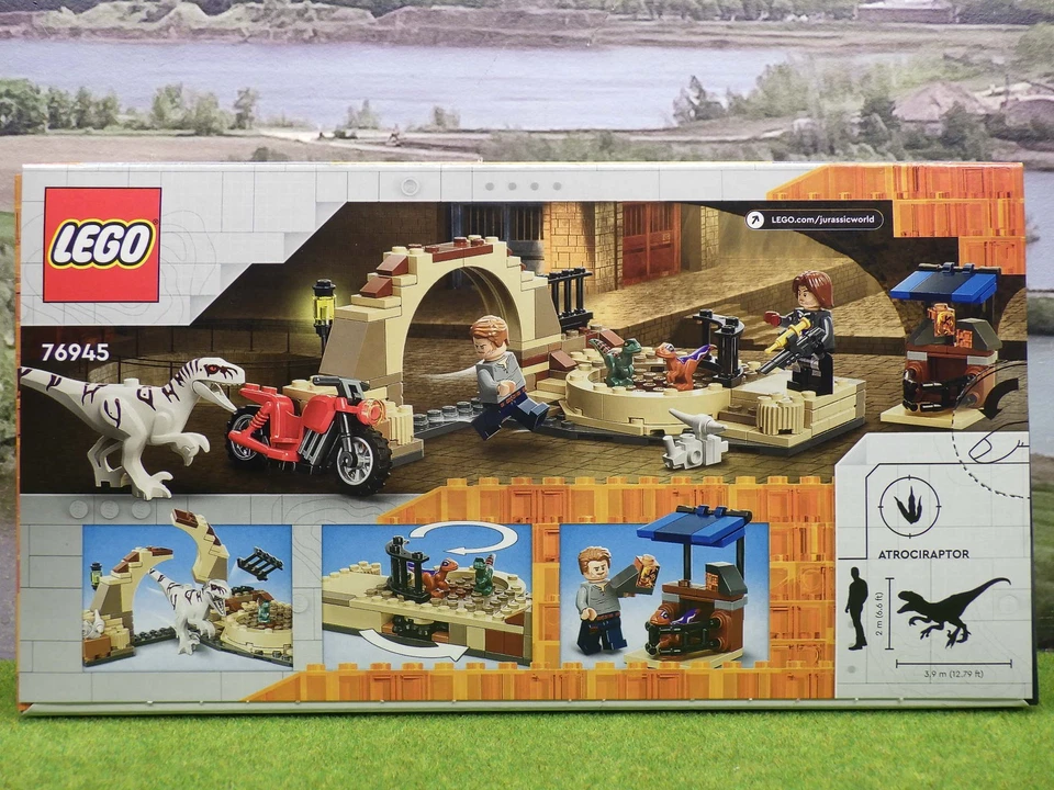 LEGO 76945 Jurassic World Dominion Atrociraptor Bike Chase OVP (LE) C2781 - Bild 2 von 4