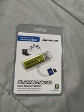 IOGEAR GFR204SD 10-in-1 USB 2.0 SD/ MicroSD/ MMC Card Reader/ Writer Green/ Gra