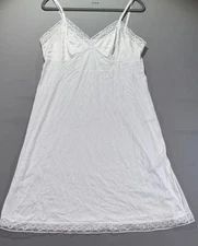 Vintage Vanity Fair Nylon & Lace Full Slip White Size 40