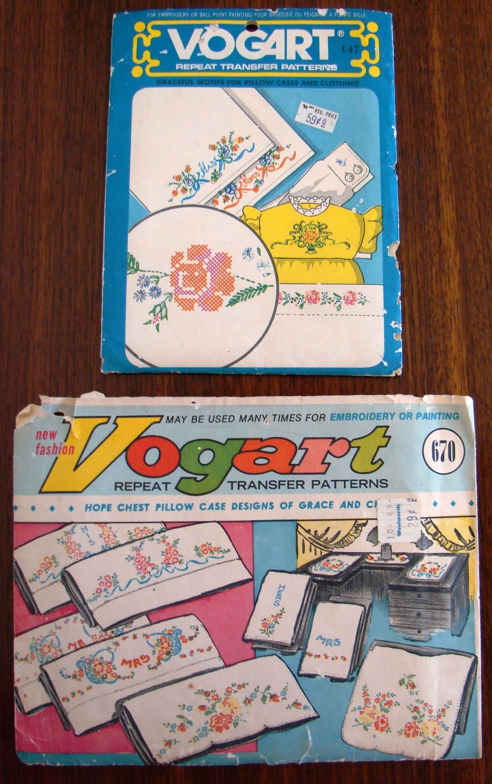 Patterns 1950's 60's Mostly Uncut 147 & 670