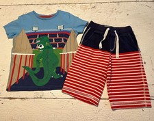 Boys MINI BODEN Size 5-6 Dino Soccer T-Shirt ...