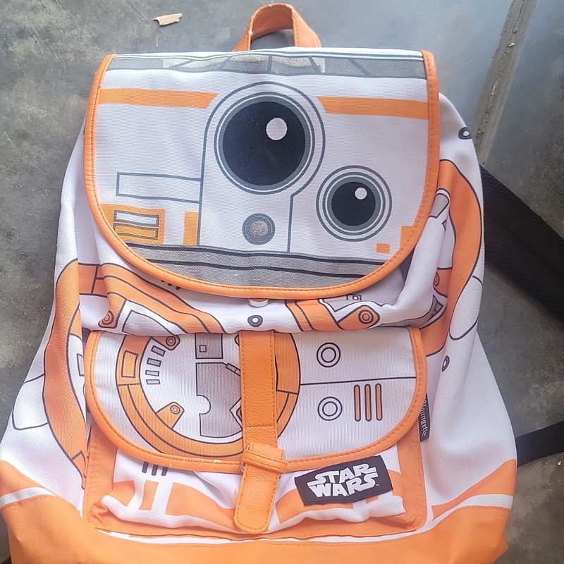 Loungefly Star Wars BB-8 Backpack White/Orange/Black/Gray Disney