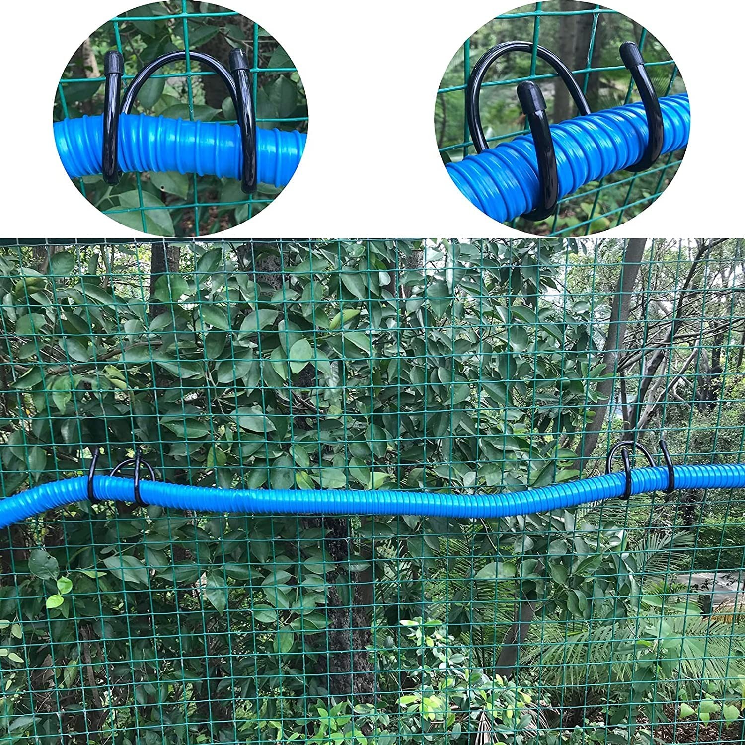 Pmsanzay 2 Pack Hose HangerMetal Hose Holder Wall Mount Hook for Garden Hose/...