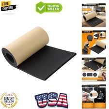 Sponge Neoprene with Adhesive Foam Rubber Sheet 1/2  Thick X 12  Wide X 54  L...