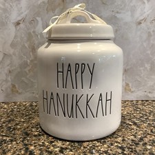 Rae Dunn Happy Hanukkah Ceramic Canister/Cookie Jar – Artisan Collection