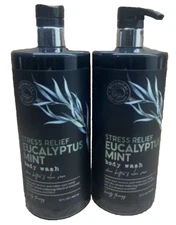 BOTANICAL SPA THERAPY  EUCALYPTUS MINT BODY WASH Set of 2 NEW
