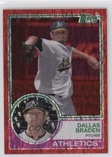 2021 Topps Archives 1983 Topps Red Hot Foil 21/50 Dallas Braden #167 1kl6