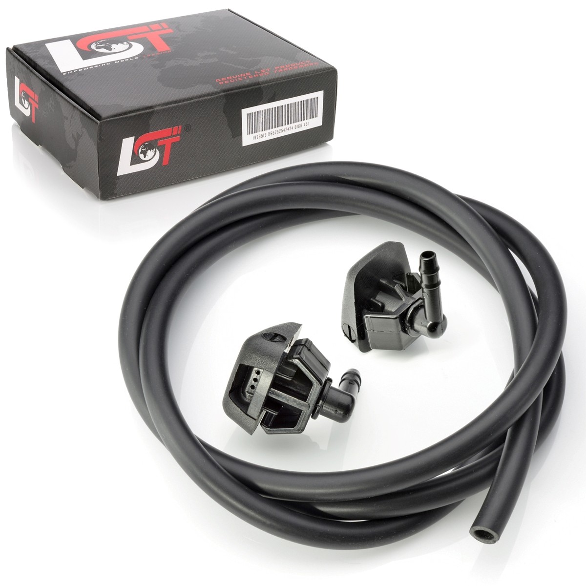 2X Windshield Washer Nozzle + Hose for FIAT DUCATO II 2 224
