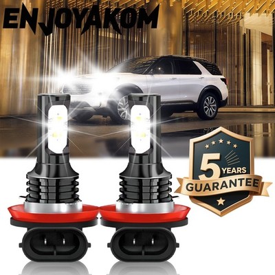 For Ford Explorer 2011-2015 6000K LED Fog Light Kit Conversion Bulb 2Pcs White