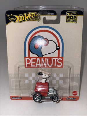 #ad Hot Wheels Pop Culture Peanuts Snoopy Real Riders Diecast Car 1:64 JBL84 $11.50