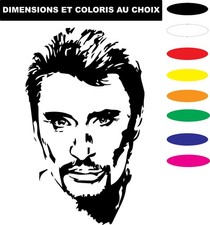 Sticker autocollant Johnny Hallyday – Musique Rock Déco – Vinyle Premium