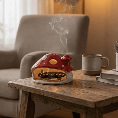 Pilzhaus Mücke Räuchertablett Kreativ Aroma Brenner Büro