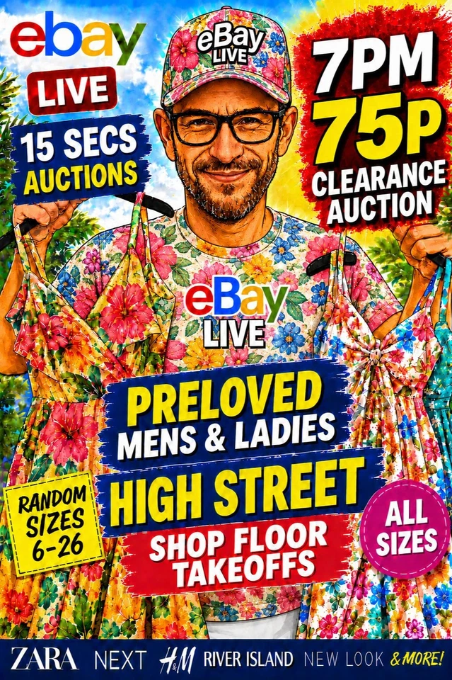 🎈75p Start🎈 Ladies Mens Preloved Shop Floor Takeoffs