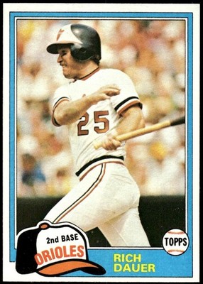 1981 Topps #314 Rich Dauer *Fresh from Pack!*