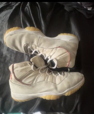 Jordan Air Jordan 11 Retro High Top Sneaker White Red Yellow Athletic Shoes