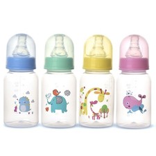 4 PCS 5 Oz 150ml Anti Colic Baby Bottles BPA Free Newborn Feeding Vented