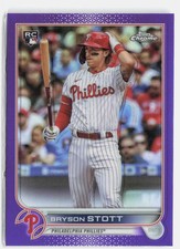 2022 Topps Chrome Update #USC154 Bryson Stott Purple Refractor