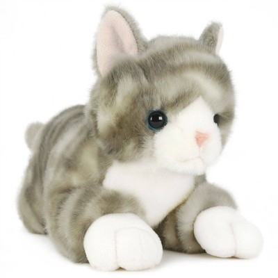 Viahart Gavin die graue gewebte Katze 13 Zoll Stofftier Plüschtier