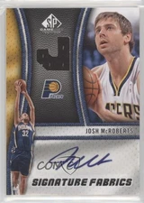 2009-10 SP Game Used Signature Fabrics Josh McRoberts #SF-MS Auto
