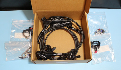 SRAM Level Bronze Stealth Disc Brake and Lever set put on/off bike - unridden
