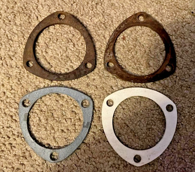 C4  Tube Header Exhaust Pipe Flanges and Gaskets Mustang Camaro Dodge 3 inch
