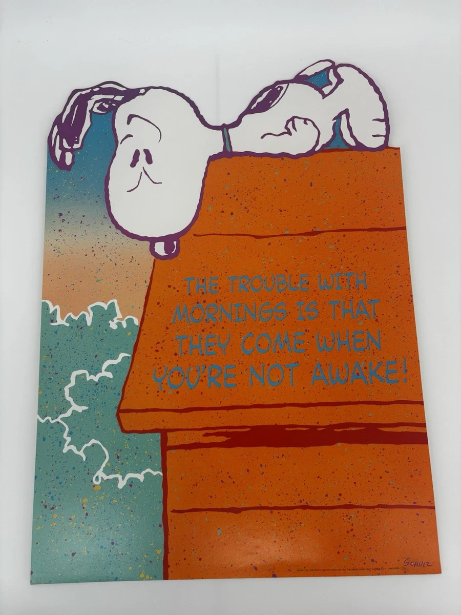 Vintage Snoopy Poster In other Collectible Peanuts Items for sale