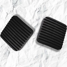 1 Pair Rubber Brake Clutch Pedal Pads For TOYOTA COASTER (1977-1993) 31321-36010
