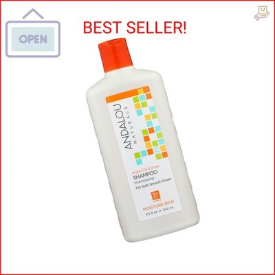 Andalou Naturals Argan Oil & Shea Moisture Rich Shampoo, Orange, 11.5 Ounce