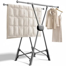 BIREN Clothes Drying Rack Heavy Duty Clothing Racks Extending Laundry Rack Tw...