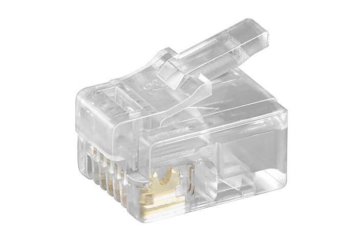 MicroConnect KON502-10R Modular Plug RJ12 6P6C. 10pcs