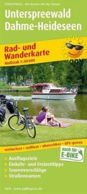 Unterspreewald - Dahme-Heideseen, cycling and hiking map 1:50, (Map) (UK IMPORT)