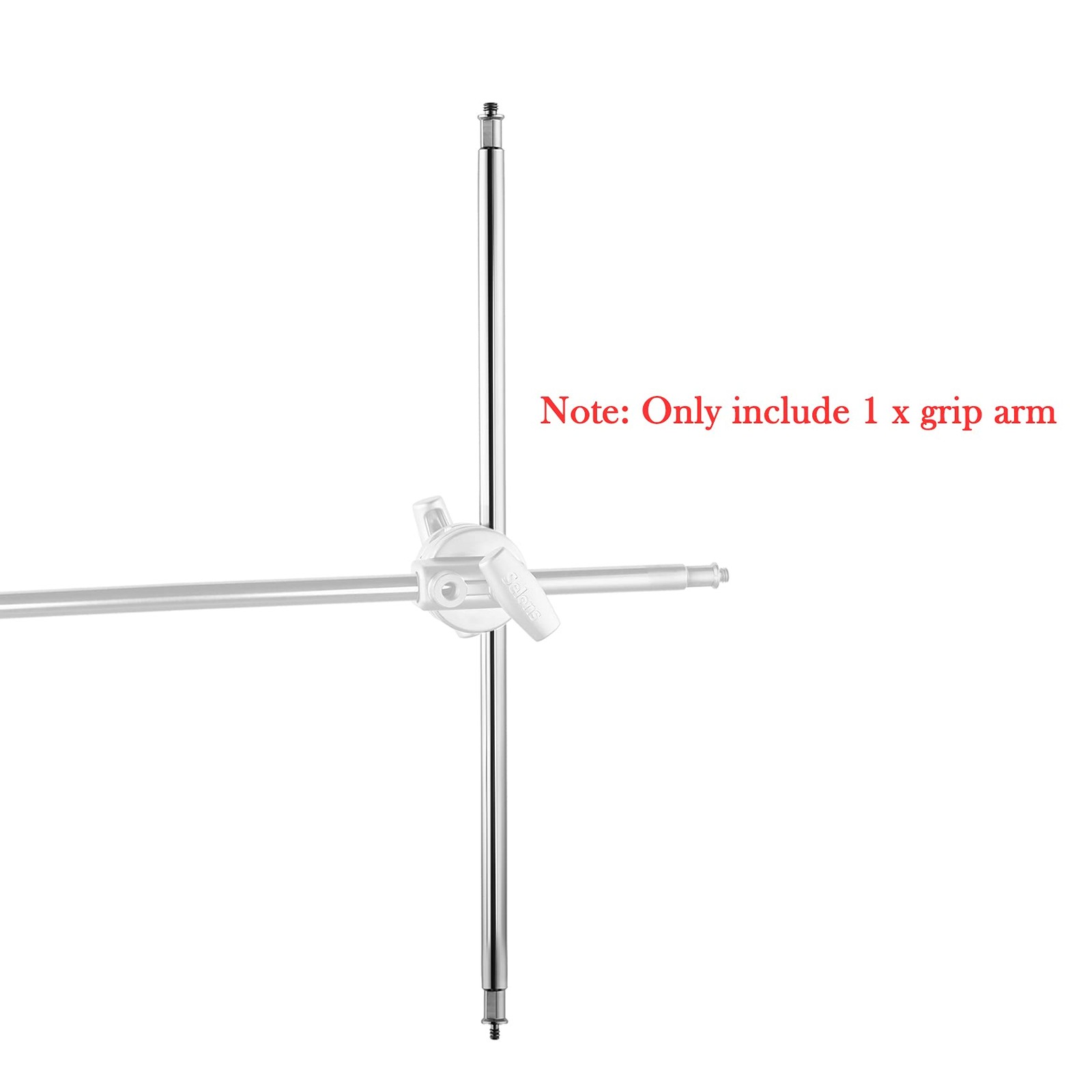 49 inch Extension Grip Crossbar Arm with 1/4" & 3/8" Screw Thread for C-Stand...