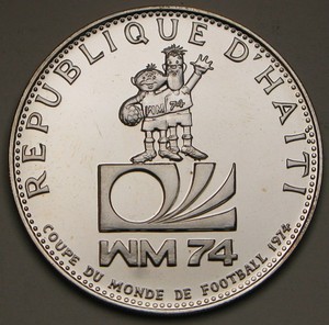 ワールドカップ 1974 　シルバー ワールドカップ 1974 コイン シルバー WM74 1974 Fifa World Cup