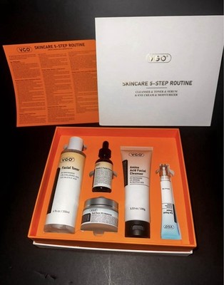 VGO Skincare 5-Step Routine Skin Care Set Toner Cleanser Serum Moisturizer Eye