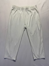 Faded Glory Cropped Pants Womens 2X 18W-20W Arctic White Stretch High Rise