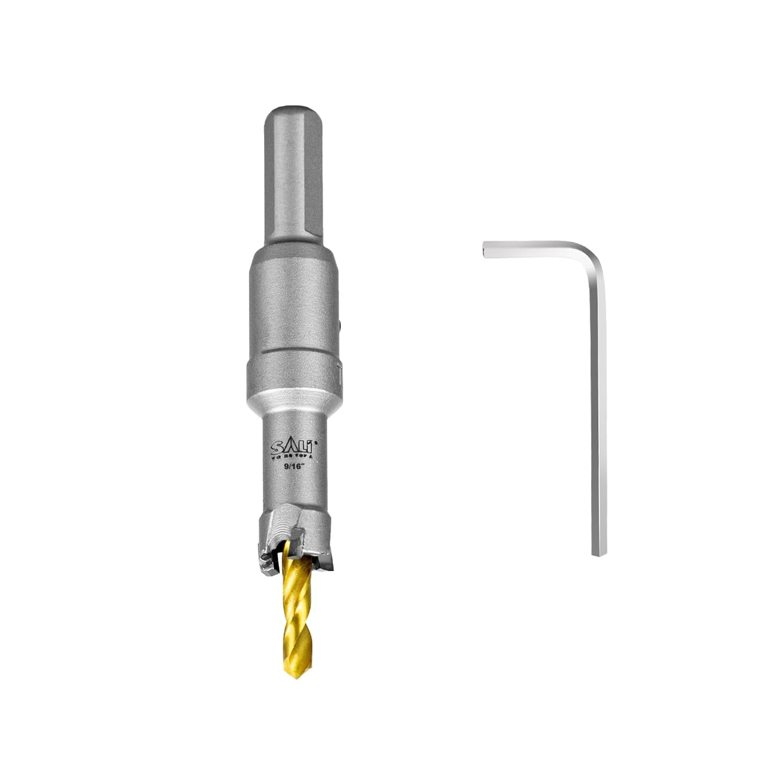 SALI 9/16" (14mm) TCT Hole Saw Kit Tungsten Carbide Tipped Hole Saw Drill Bit wi