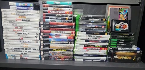 Mixed Video Game Lot 71 Games PlayStation Nintendo Xbox Sega PC