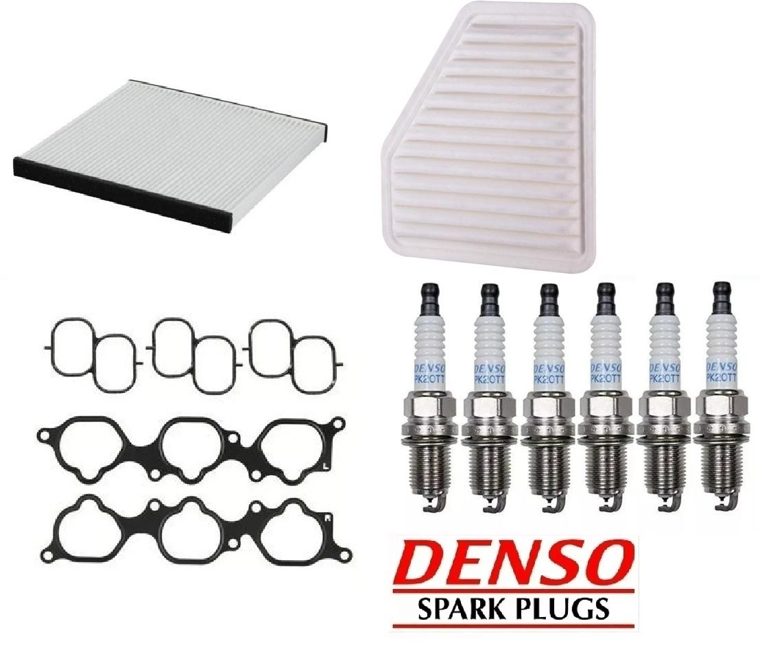 2005-2012 TOYOTA AVALON V6 3.5L OEM TUNE UP KIT SPARK PLUGS AIR  CABIN FILTERS