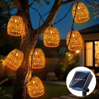 LED Solar Lichterketten Outdoor 3,6M, 10Er Pack Solar Lichterketten IP65...