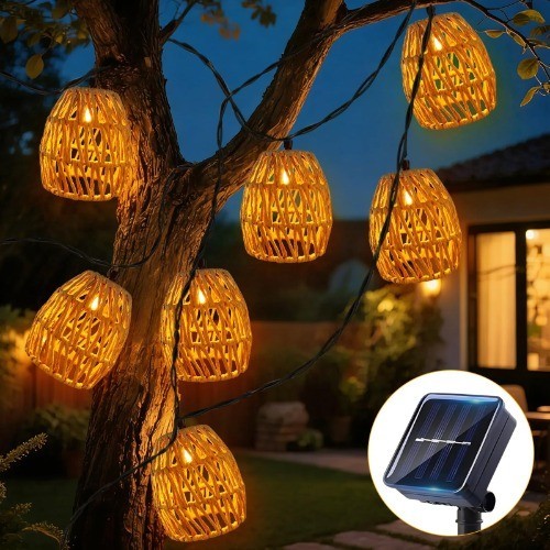 LED Solar Lichterketten Outdoor 3,6M, 10Er Pack Solar Lichterketten IP65...-image