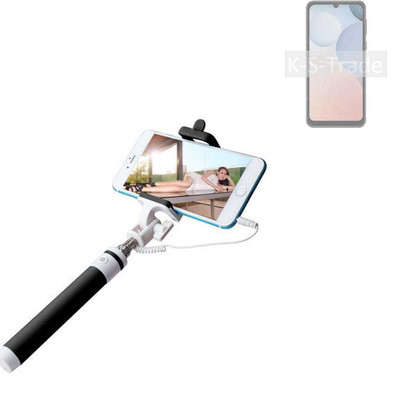 Für Ulefone Note 6T Selfiestick Selfie Stange keine Batterie nötig schwarz