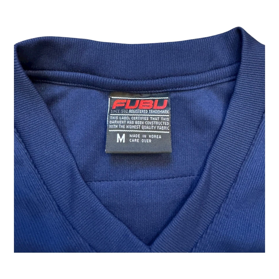 Vintage Y2K FUBU Sport 05 Football Jersey Blue Navy Size Medium - Image 2 of 4
