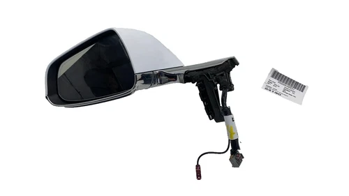 ⭕ 2012-2015 Tesla Model S Front Left Exterior Rear View Door Mirror White - PBCW